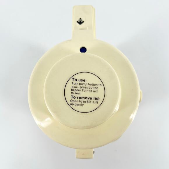 70s PumpPot beverage dispenser 2 qt 1970s vintage - Picture 5 of 12